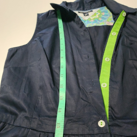 Tommy Hilfiger Navy Blue Sleeveless Midi Dress Size 2 - Picture 7 of 10